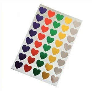 Autocollant d'étiquette d'impression en couleurs avec logo d'estampage